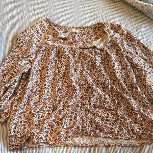 Floral Print Women's Top